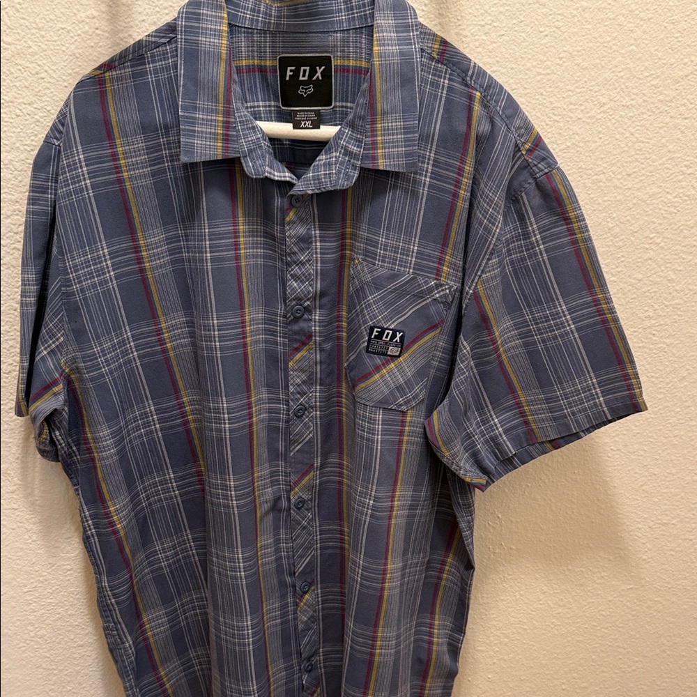 Fox Men's Multicolor Plaid Button Down Shirt